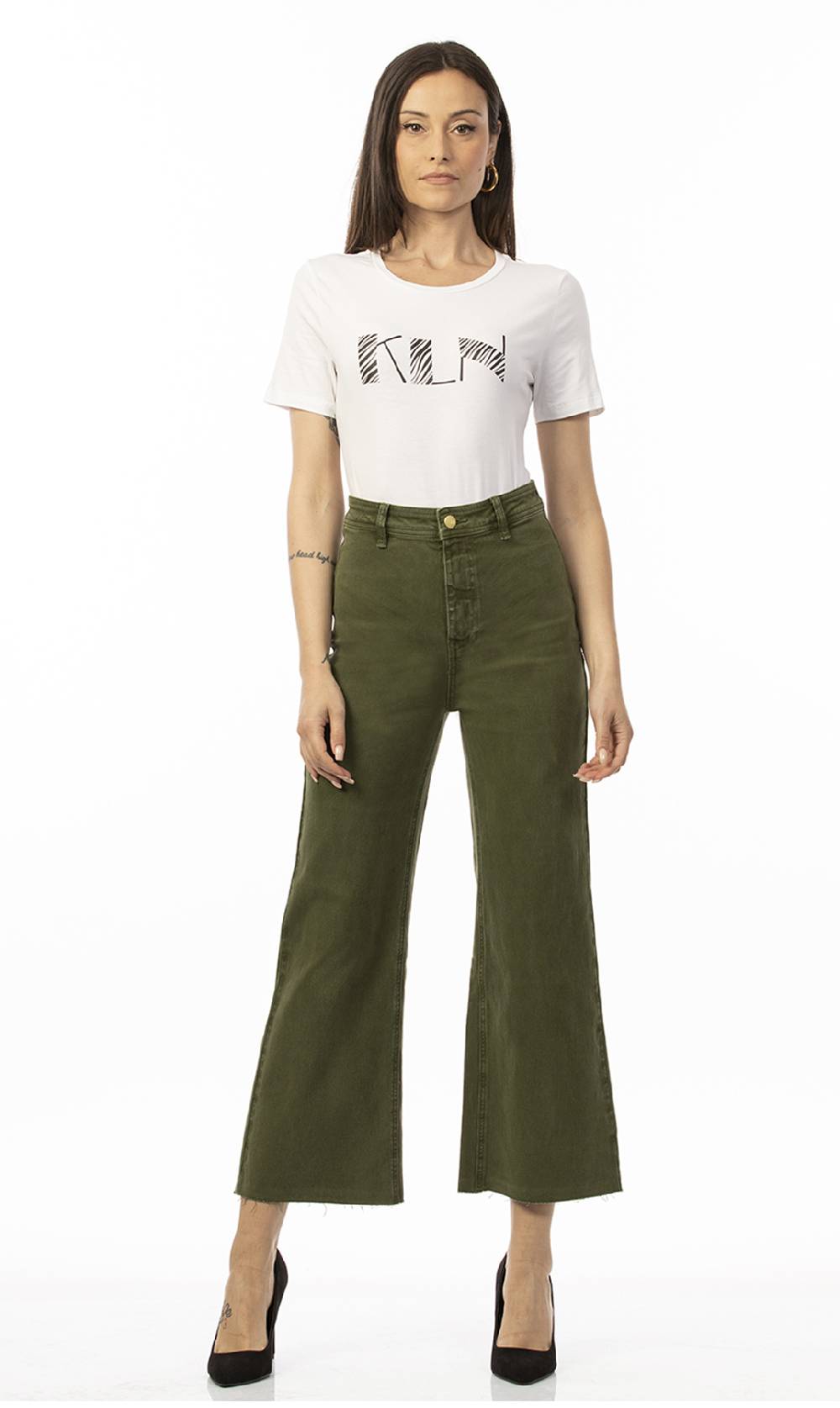 Koralline T-SHIRT CON LOGO ZEBRATO Novità