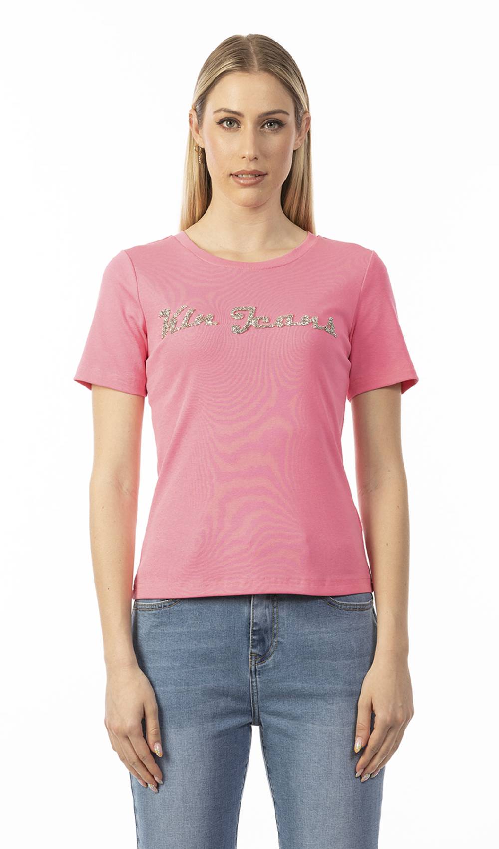 Koralline T-SHIRT BASICA CON LOGO STRASS Affare Del Giorno