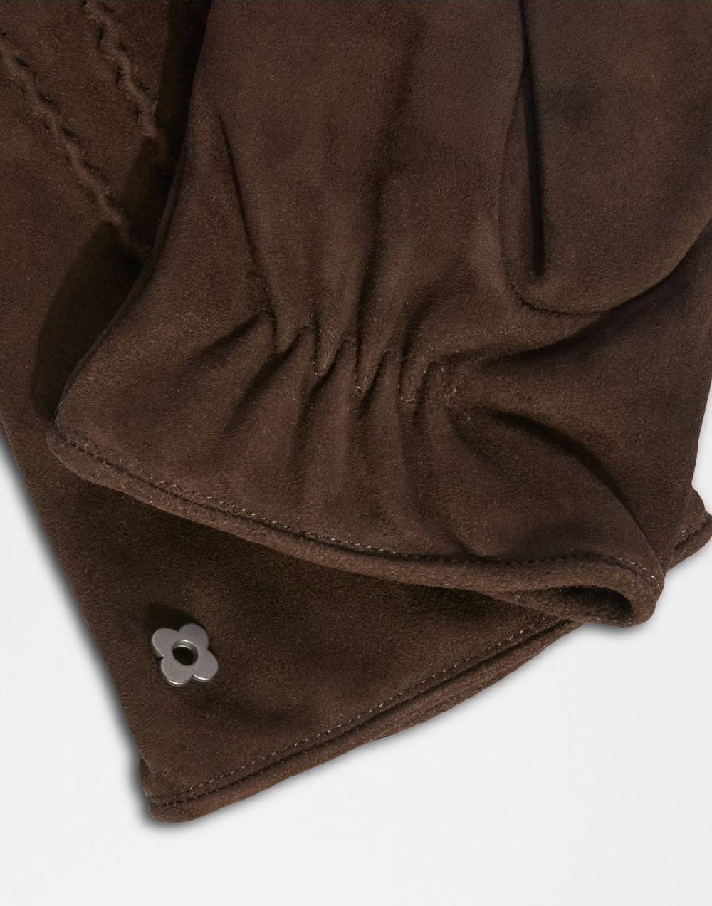 Lardini Guanti marroni in pelle di camoscio e interno in cashmere Online