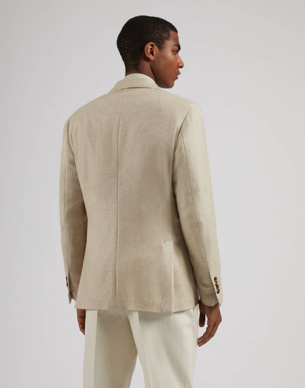 Lardini Giacca special line beige monopetto in cashmere e seta Hotsell