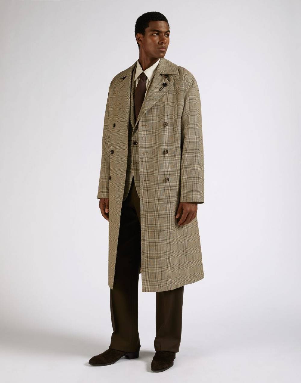 Lardini Pantalone attitude marrone in lana Shopping Online