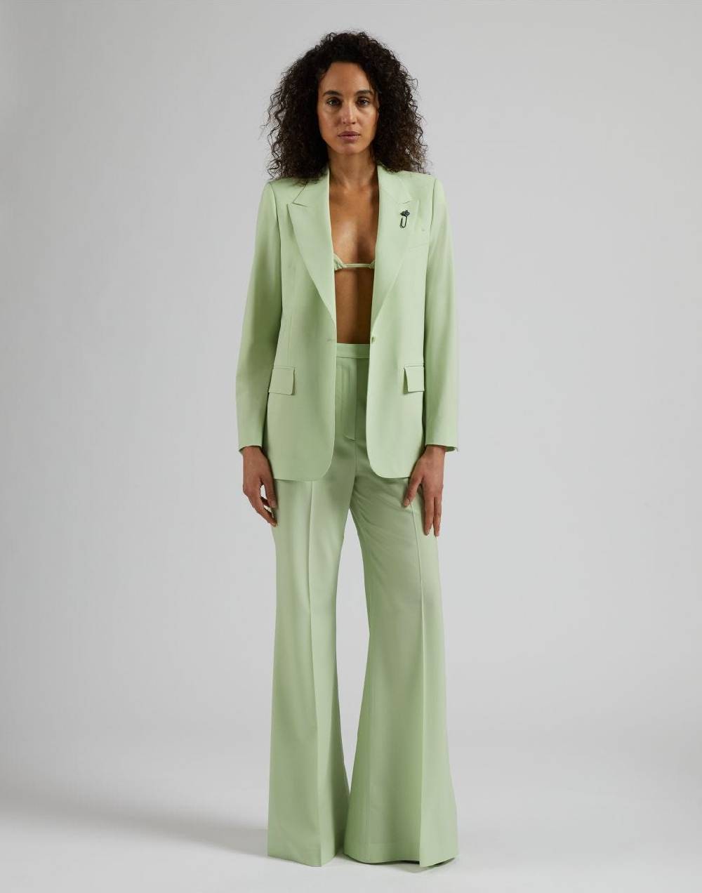Lardini Bralette in eco-pelle verde pastello con laccetti I Più Venduti