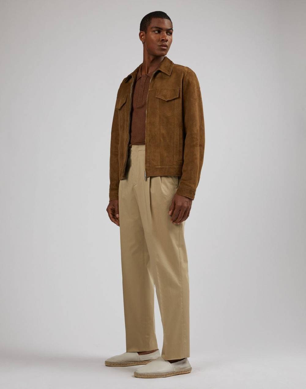 Lardini Polo a manica lunga nocciola Outlet