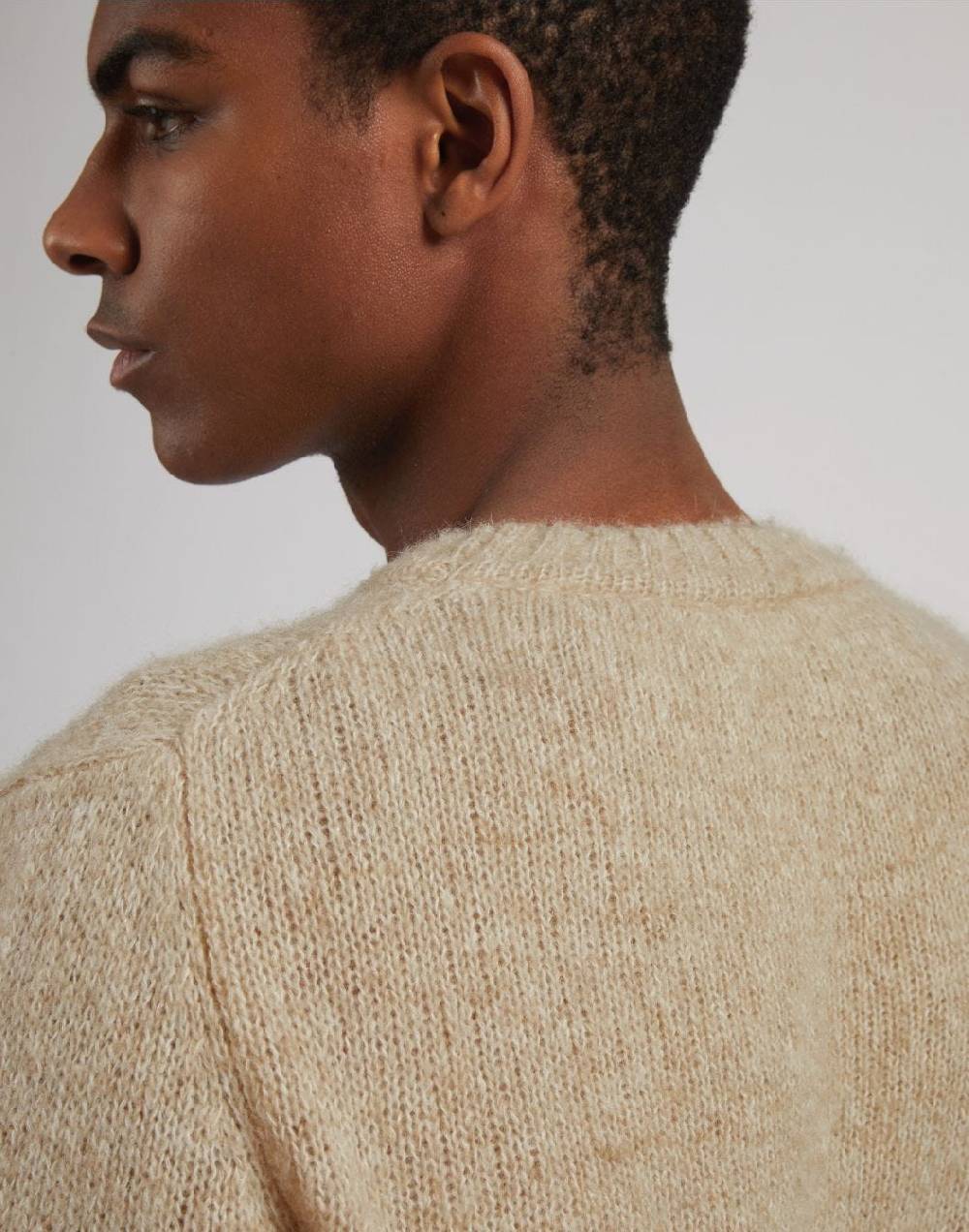 Lardini Maglia girocollo beige a manica lunga Offerte