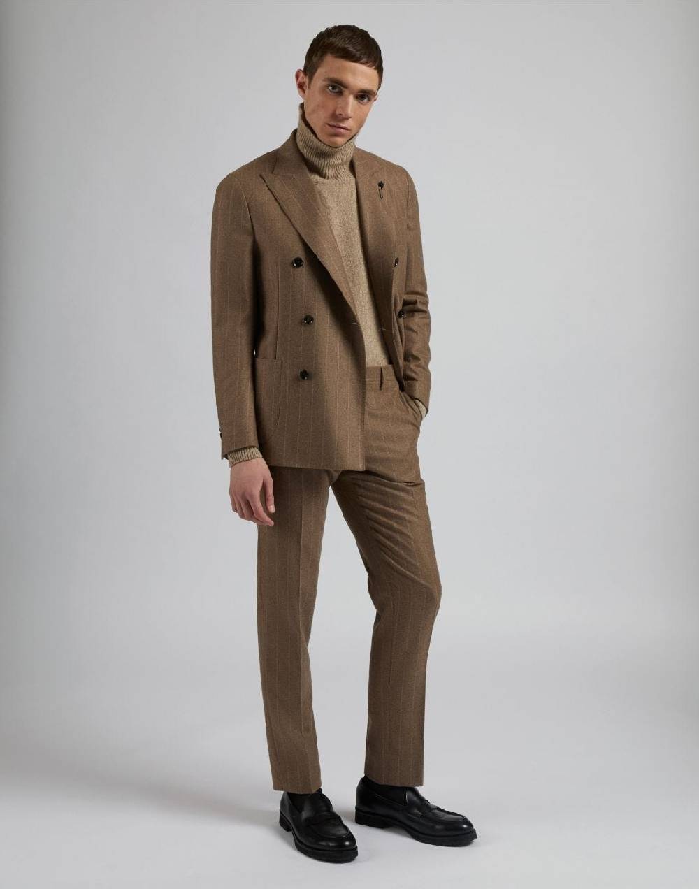 Lardini Maglia dolcevita beige in 100% puro cashmere biagioli titolo 2/11 Hotsell