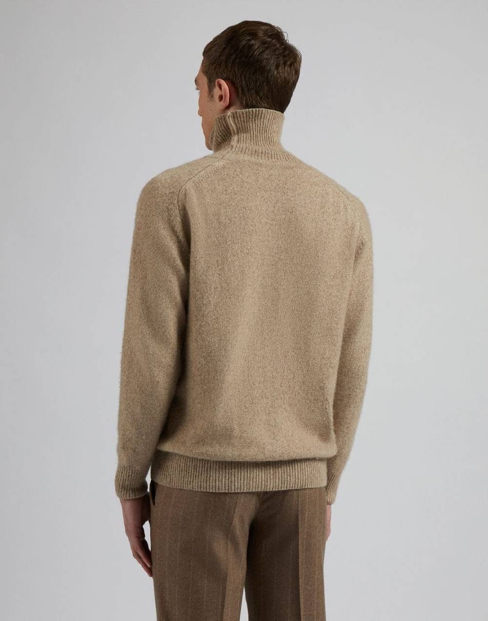Lardini Maglia dolcevita beige in 100% puro cashmere biagioli titolo 2/11 Hotsell