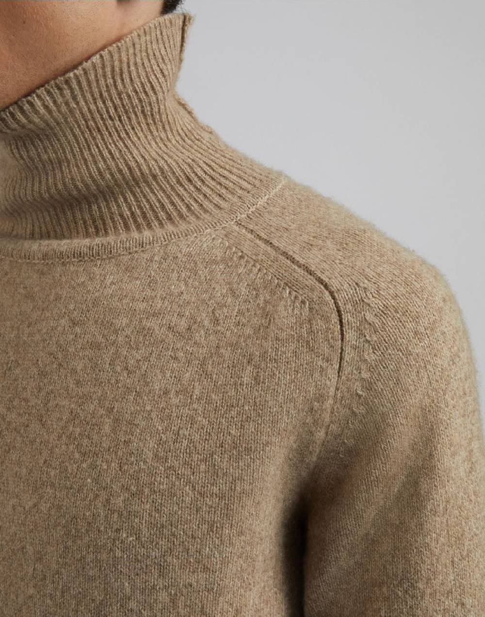 Lardini Maglia dolcevita beige in 100% puro cashmere biagioli titolo 2/11 Hotsell