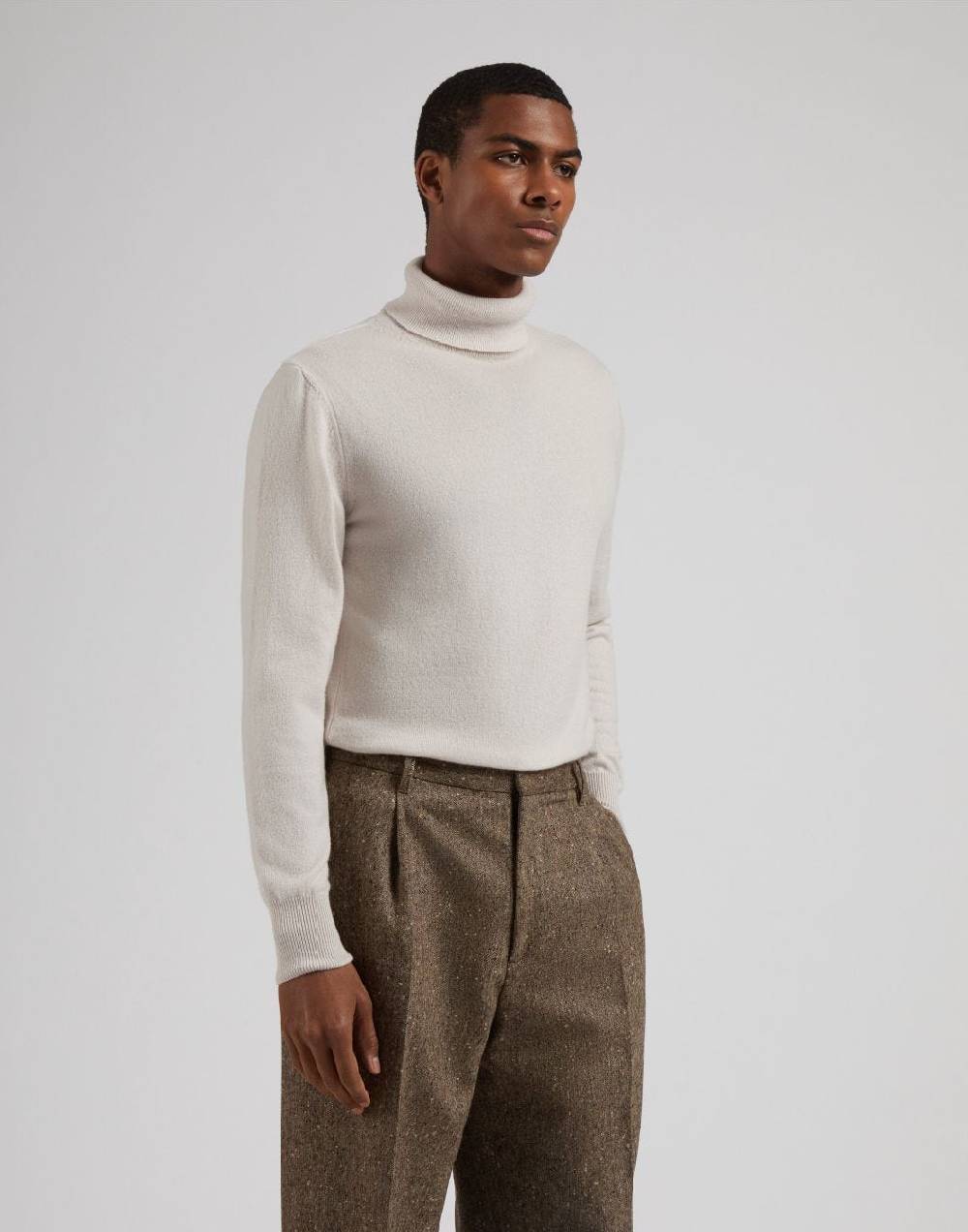 Lardini Dolcevita beige in 100% puro cashmere cariaggi Vendita Calda