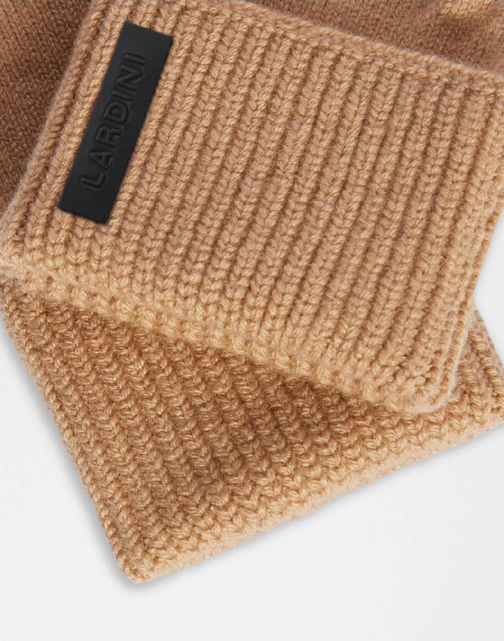 Lardini Guanti beige in lana merino e cashmere Moda