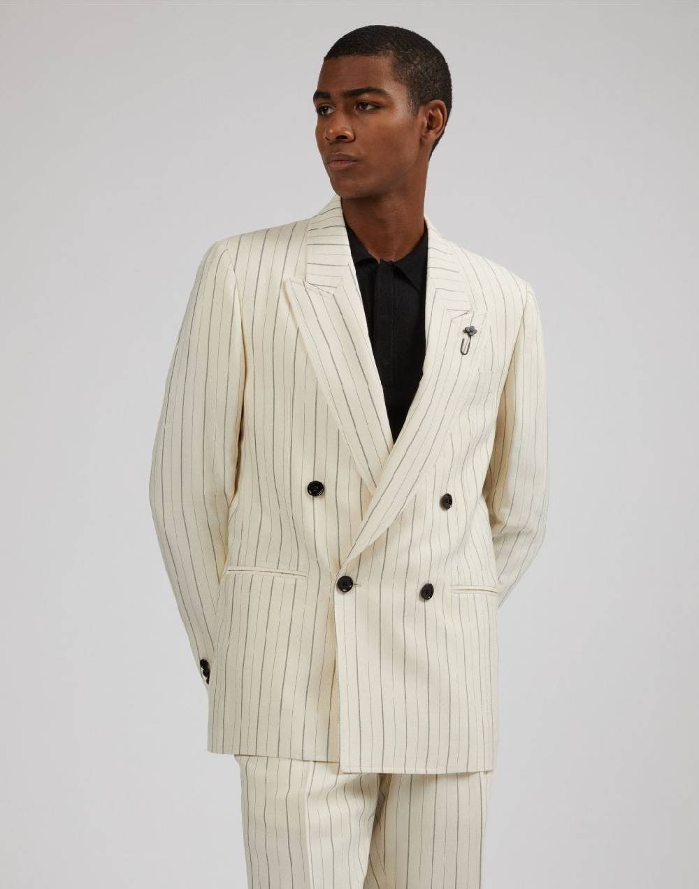 Lardini Blazer attitude gessato mosso in viscosa In Linea