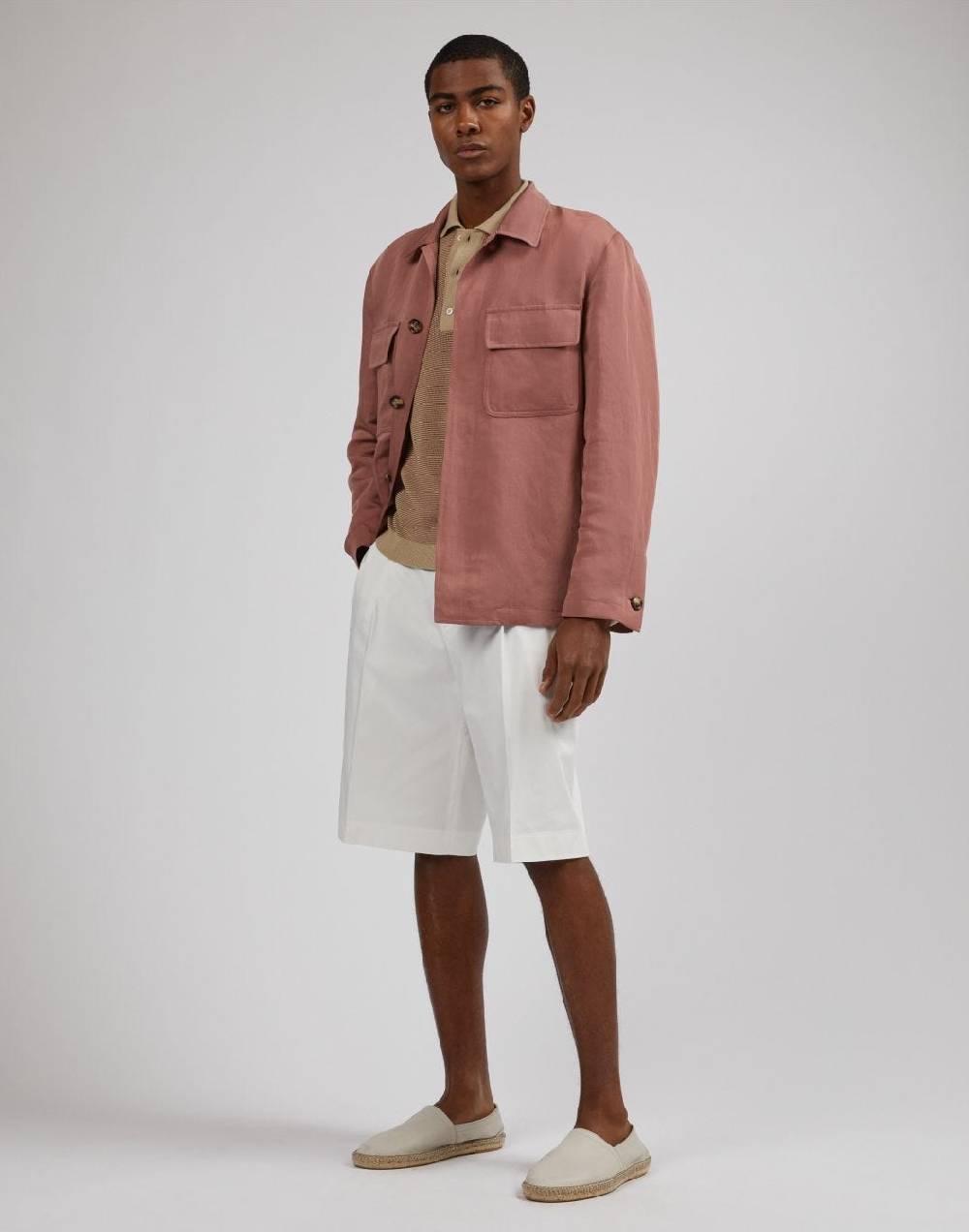 Lardini Polo bicolore con lavorazione jacquard Promozione