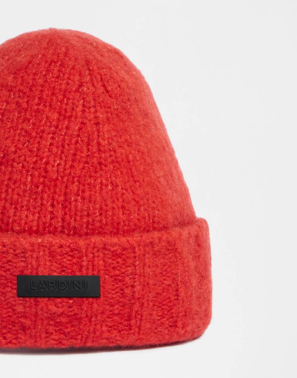 Lardini Berretto rosso in filato di lana, cashmere e nylon Acquista Ora