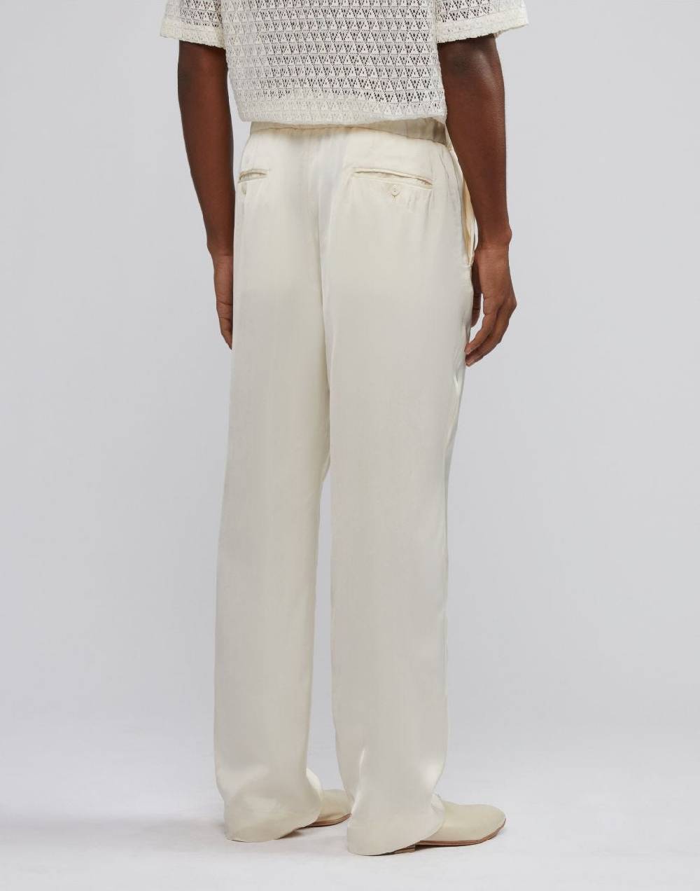 Lardini Pantalone comfort attitude in viscosa con elastico Offerta