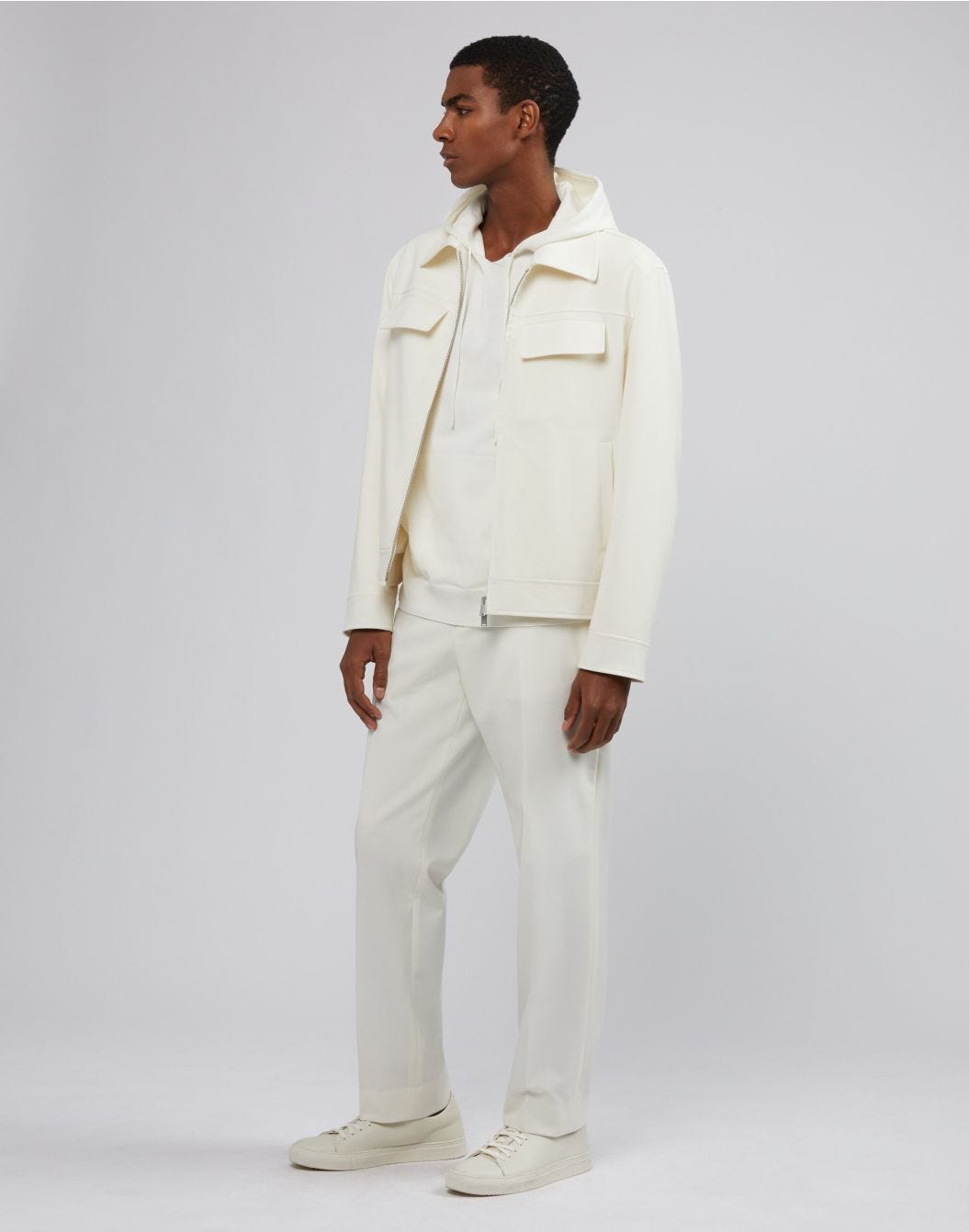 Lardini Giacca camicia panna Offerte