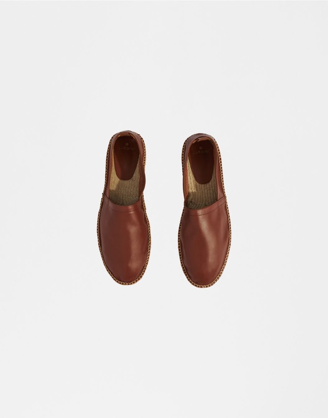 Lardini Espadrillas in vitello scamosciato semilucido marrone Vendita Economica