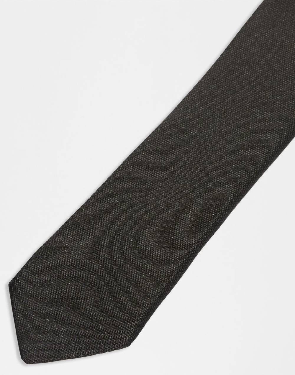 Lardini Cravatta in seta jacquard nera Saldi Di Fabbrica