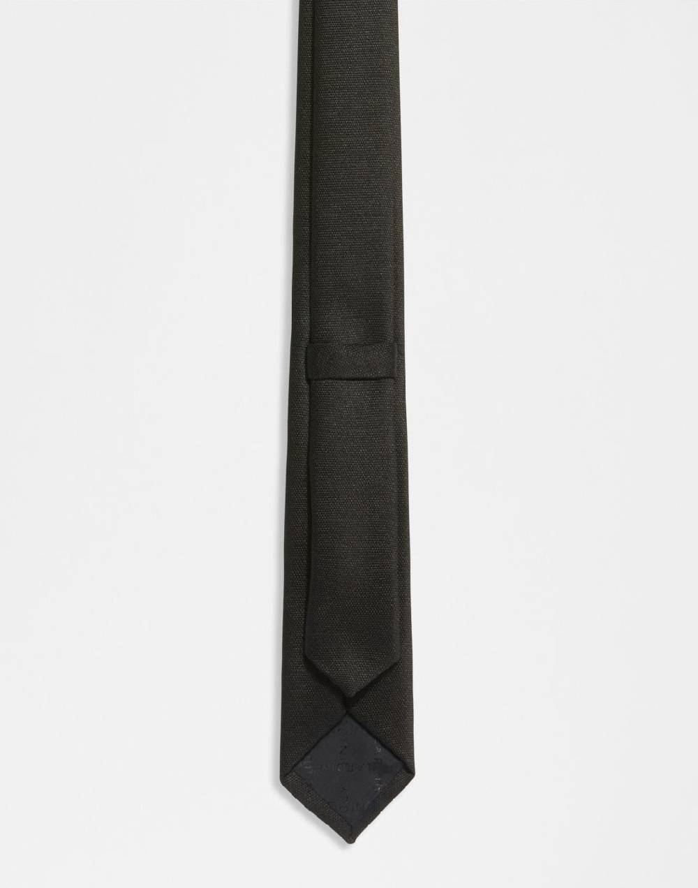 Lardini Cravatta in seta jacquard nera Saldi Di Fabbrica