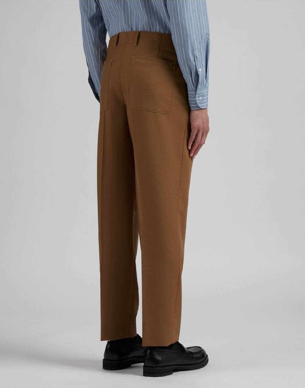 Lardini Pantalone nocciola in lana mohair Moda