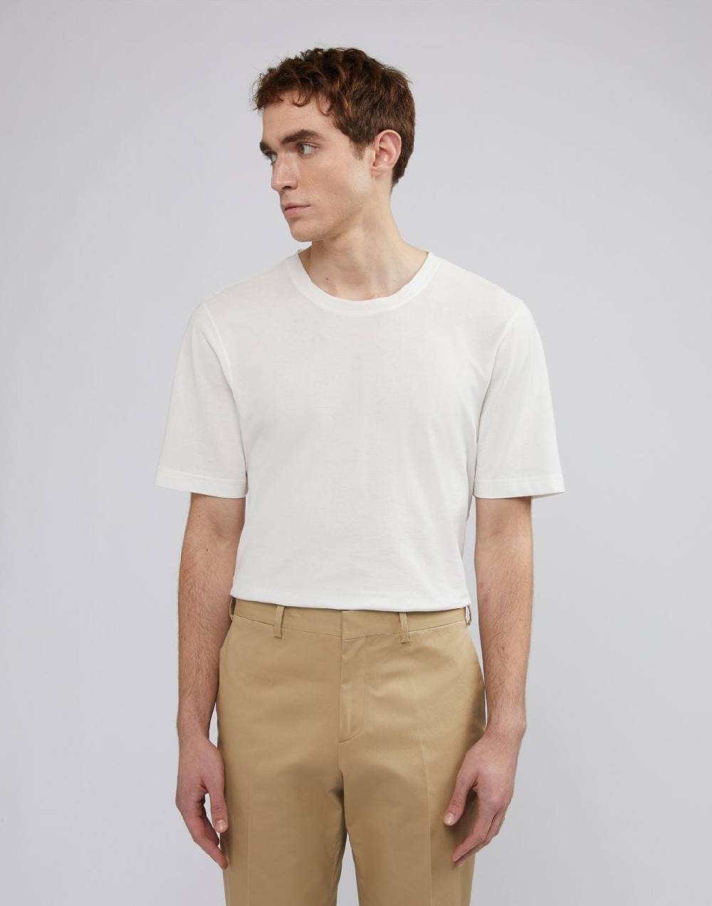 Lardini T-shirt a manica corta in filato di cotone Vendita