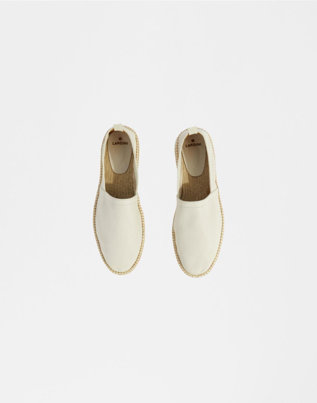 Lardini Espadrillas in vitello scamosciato semilucido panna Soddisfazione Garantita