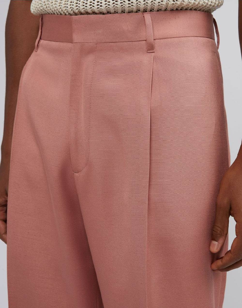 Lardini Pantalone comfort rosa in viscosa Negozi Online