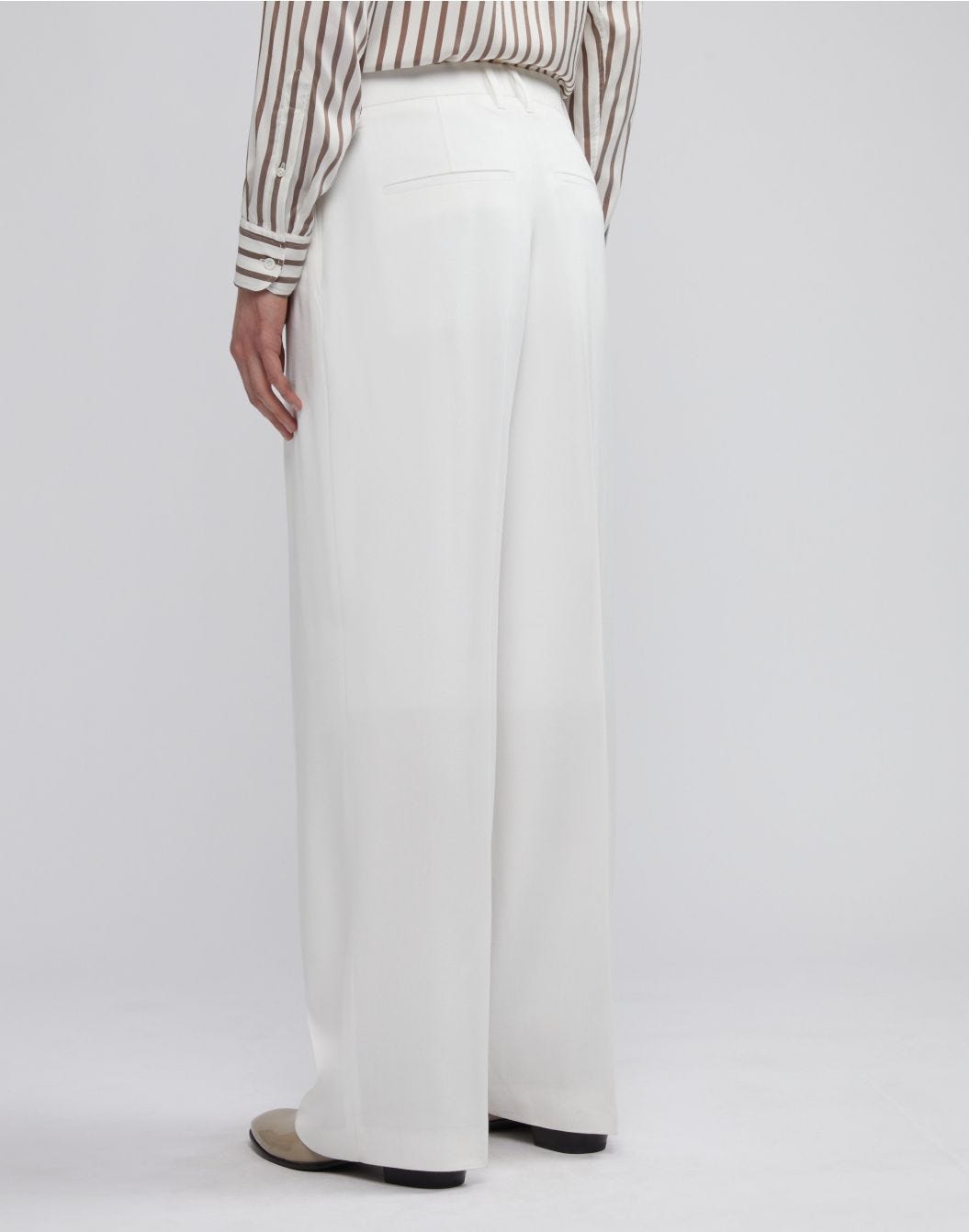 Lardini Pantalone comfort bianco in viscosa Acquista Ora