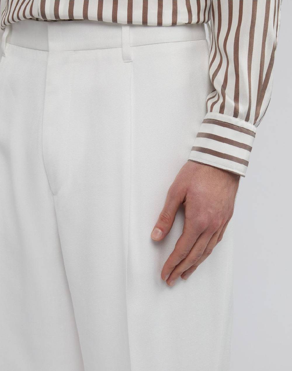 Lardini Pantalone comfort bianco in viscosa Acquista Ora