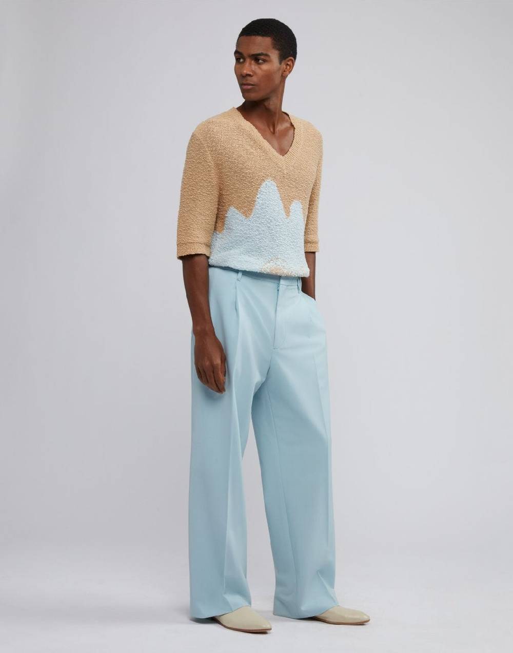 Lardini Pantalone comfort celeste Consegna Veloce