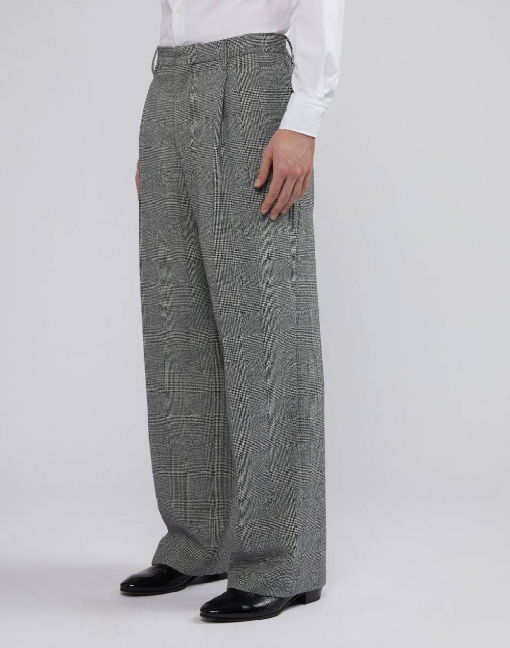 Lardini Pantalone comfort in principe di galles Promozione Limitata