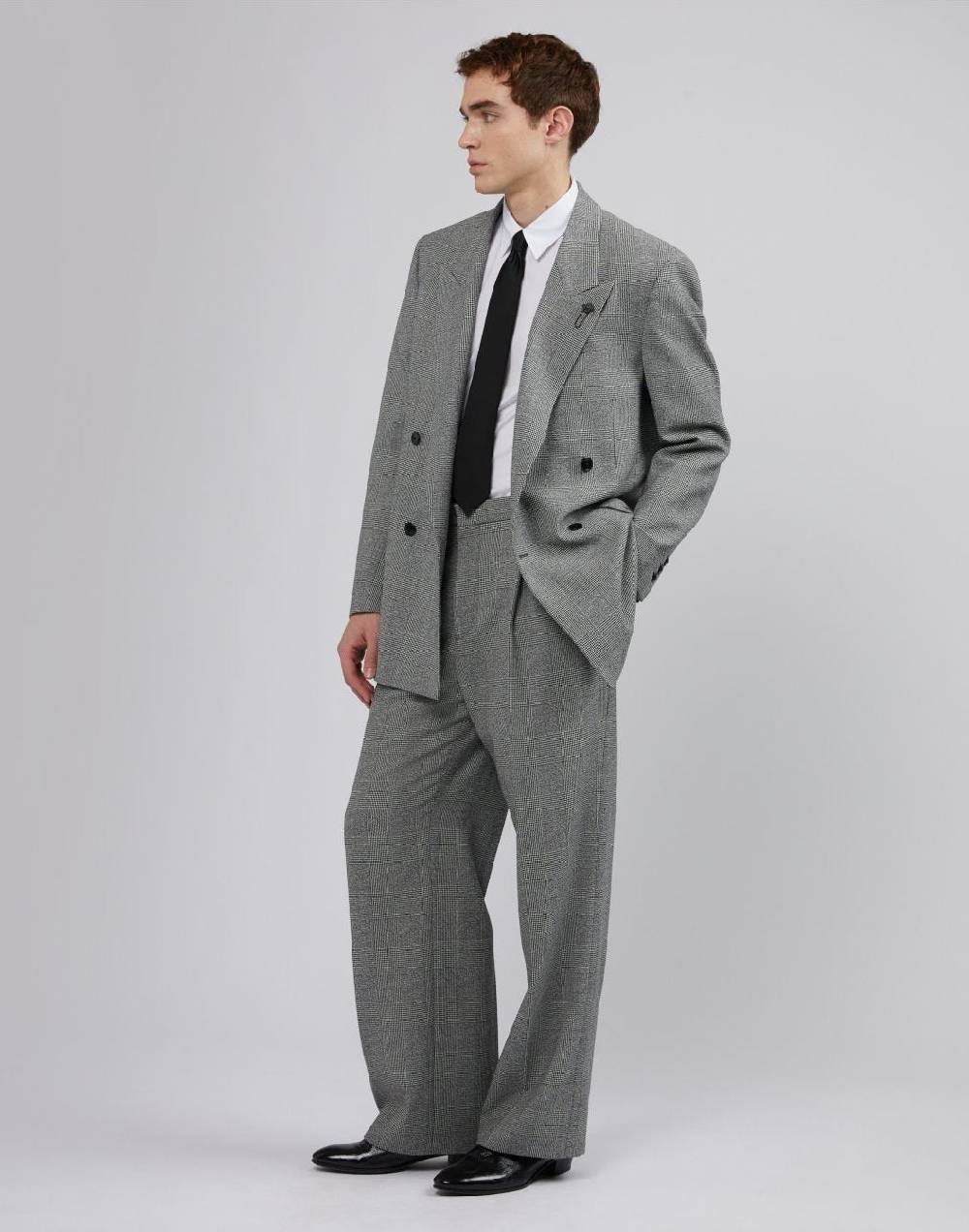 Lardini Pantalone comfort in principe di galles Promozione Limitata