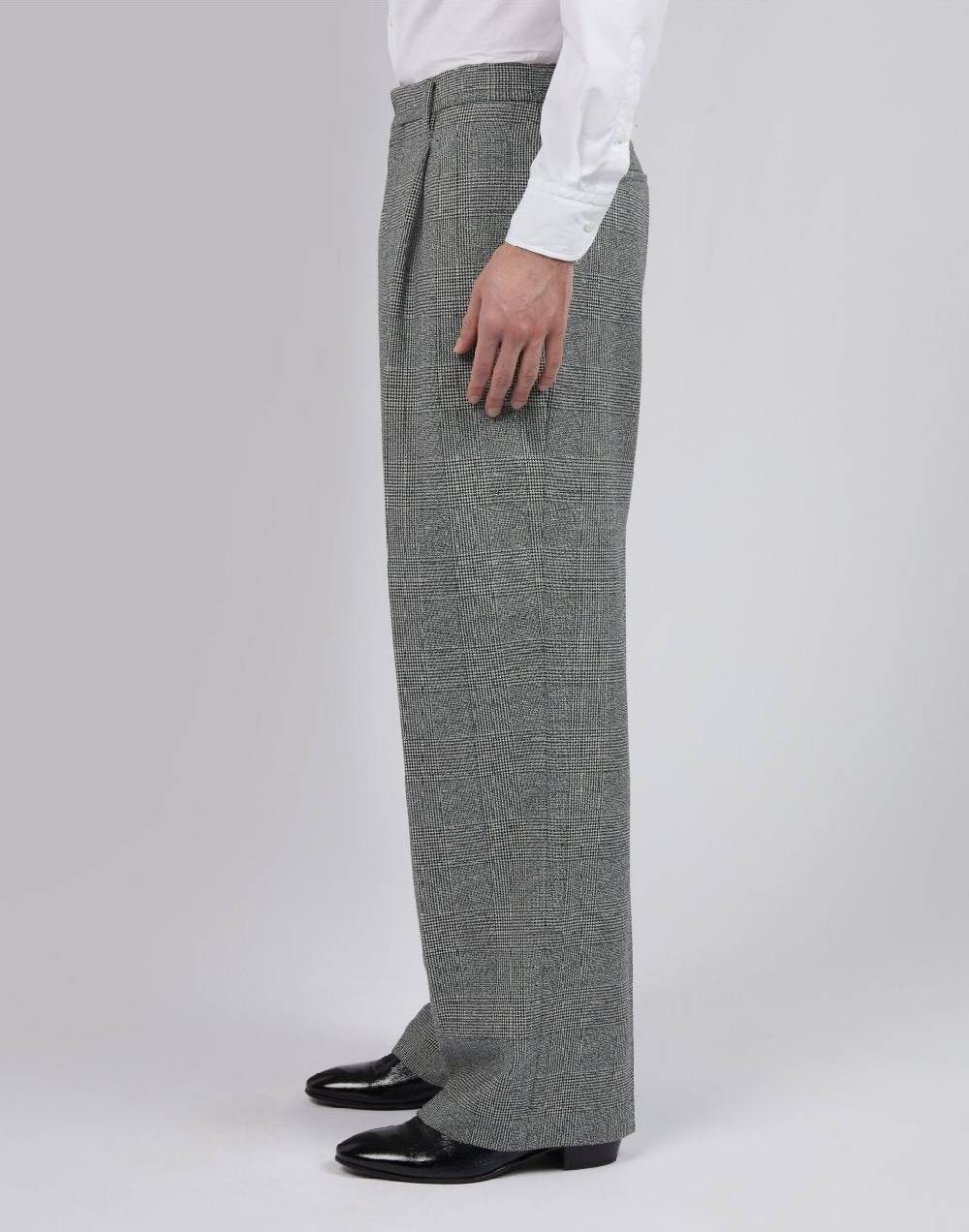 Lardini Pantalone comfort in principe di galles Promozione Limitata