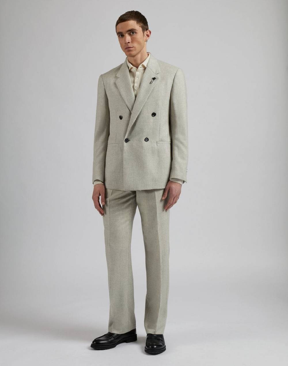 Lardini Abito linea feeling in cashmere light-flannel color panna Convenienza
