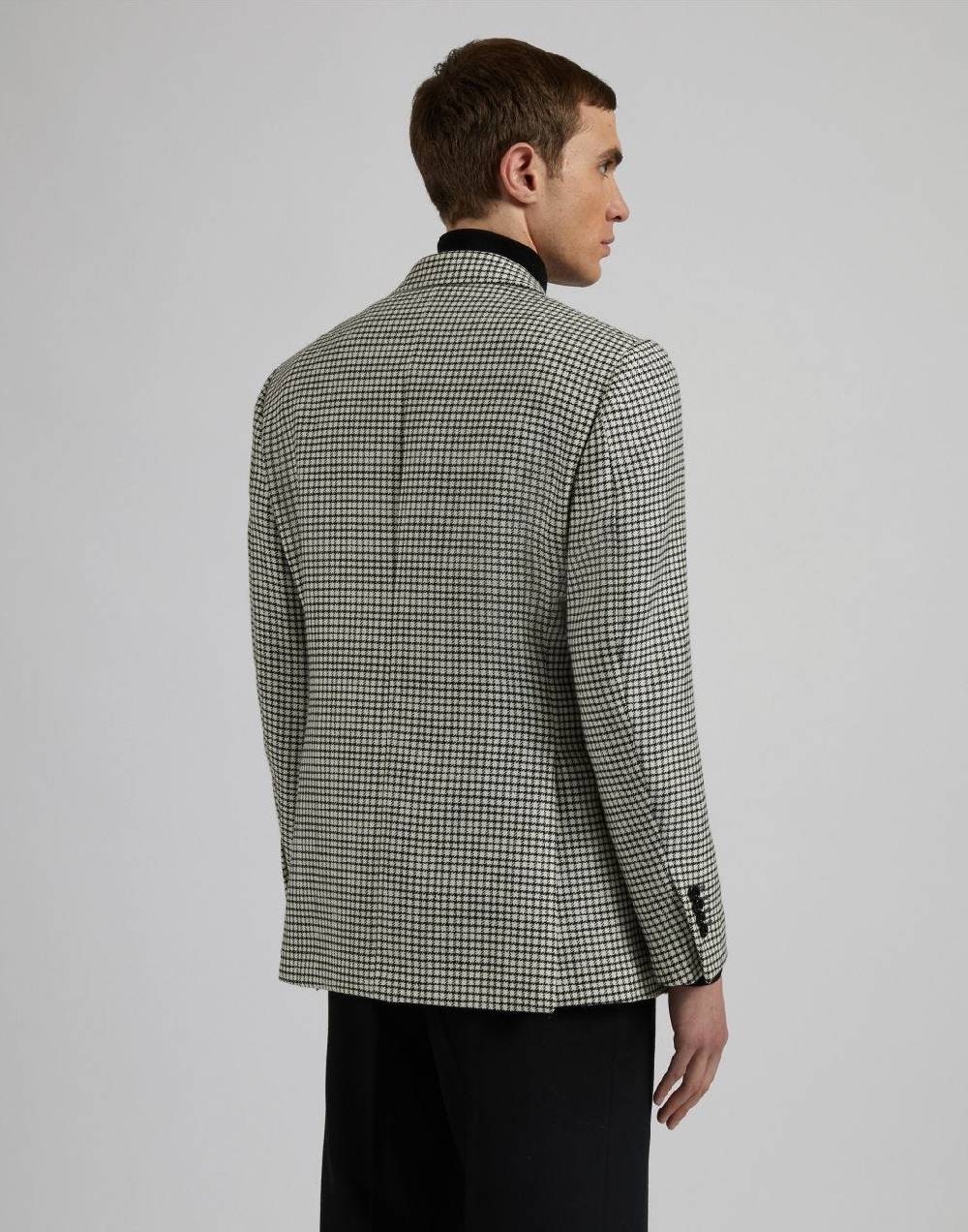 Lardini Giacca monopetto linea feeling in tessuto lambswool fantasia Presa