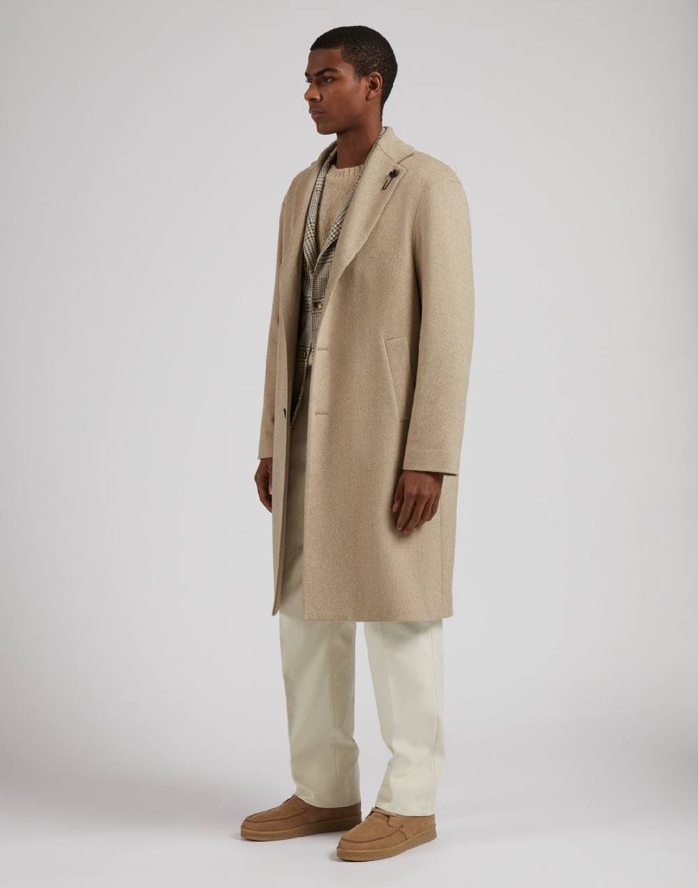 Lardini Giacca special line panna monopetto in lana, baby-alpaca e seta Sconto