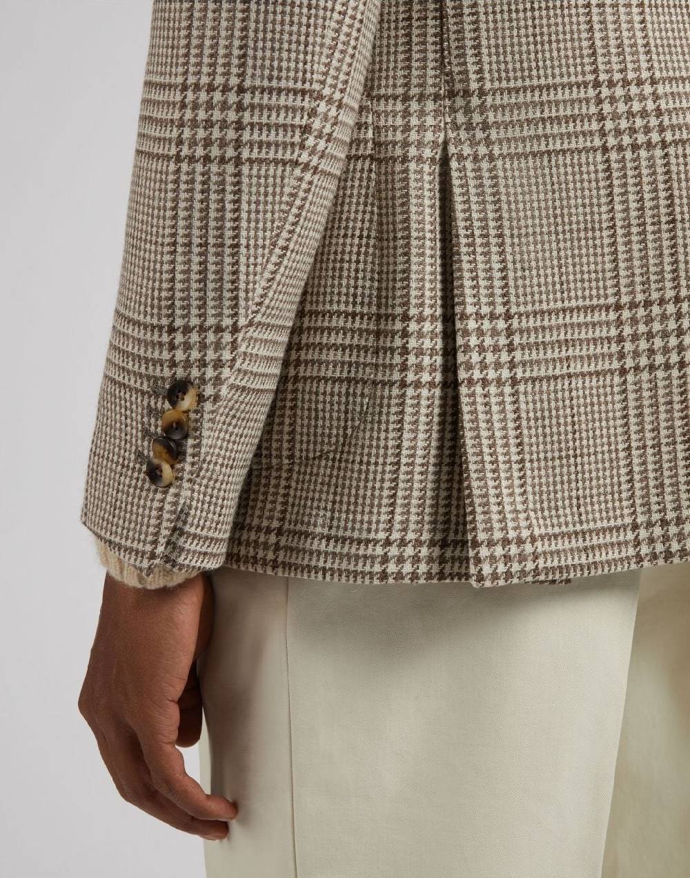 Lardini Giacca special line panna monopetto in lana, baby-alpaca e seta Sconto