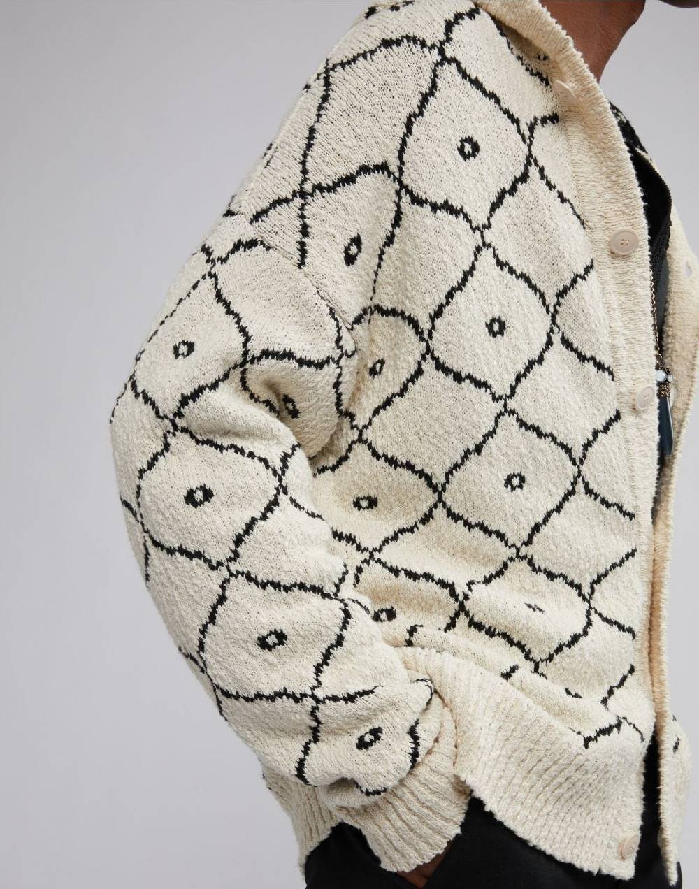 Lardini Cardigan in maglia con bottoni e cappuccio Outlet