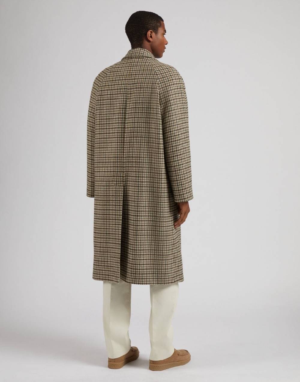 Lardini Cappotto doppiopetto fantasia in lana cashmere Vendite Flash