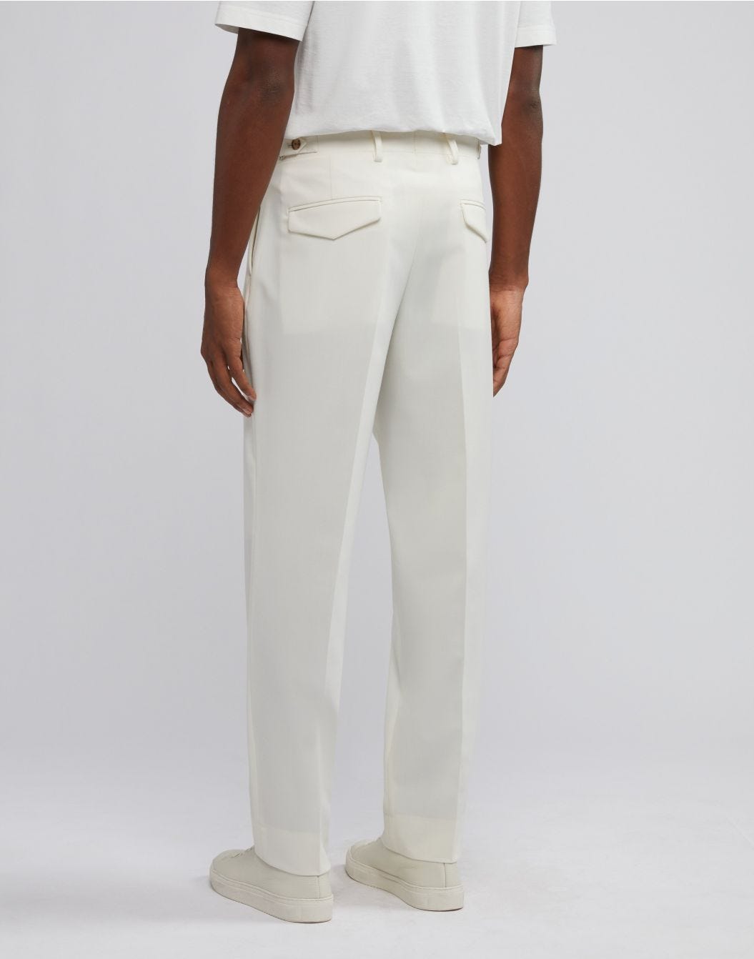 Lardini Pantalone panna senza pinces Moda