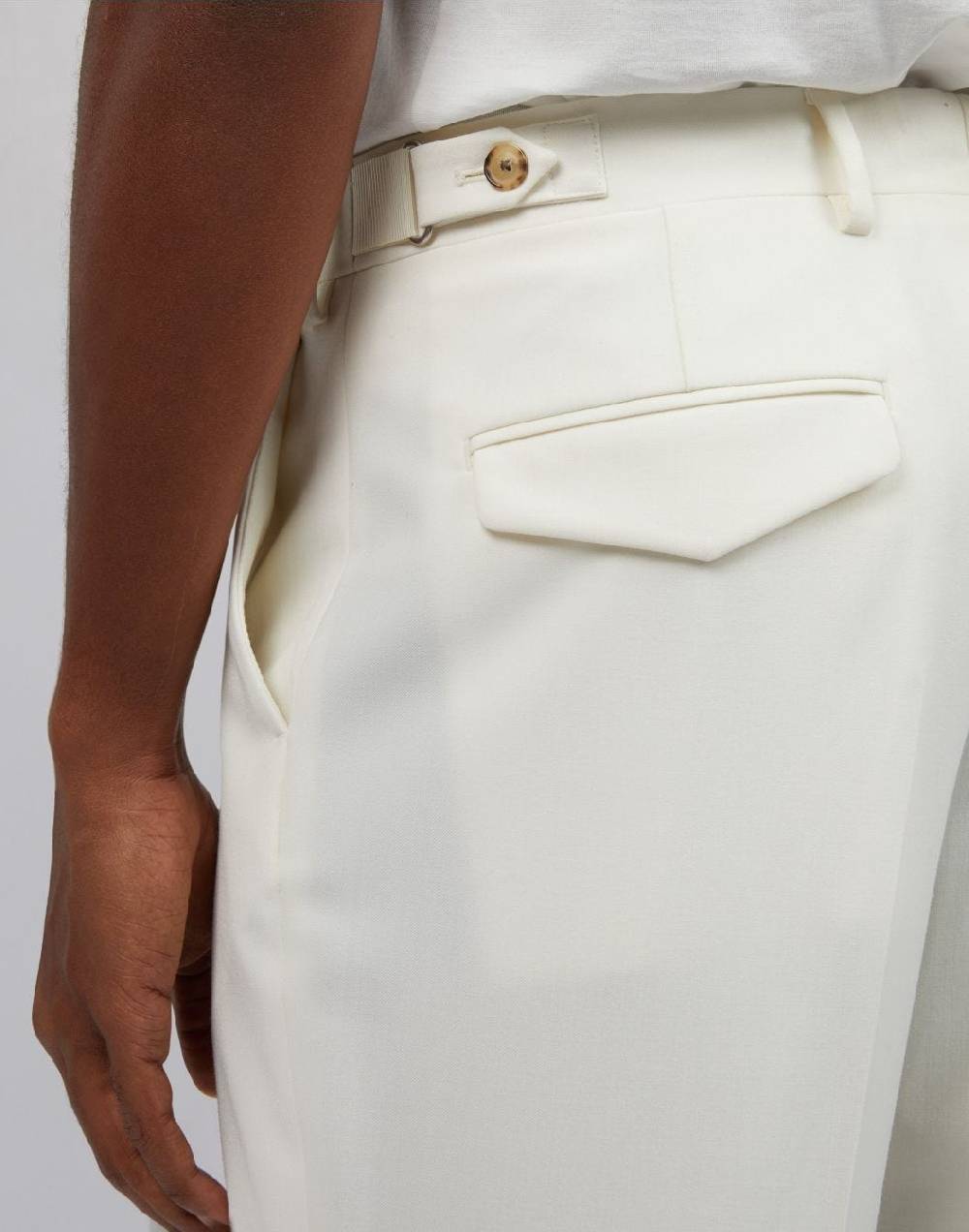 Lardini Pantalone panna senza pinces Moda