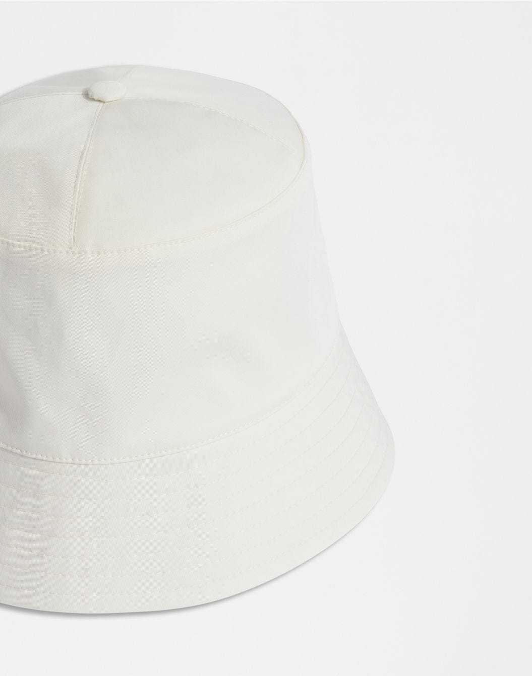 Lardini Cappello da pescatore in drill di cotone stretch bianco Italy