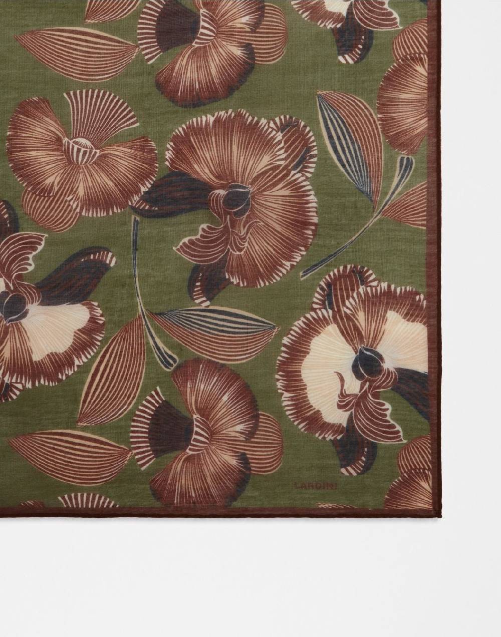 Lardini Foulard in seta con disegno floreale 2025