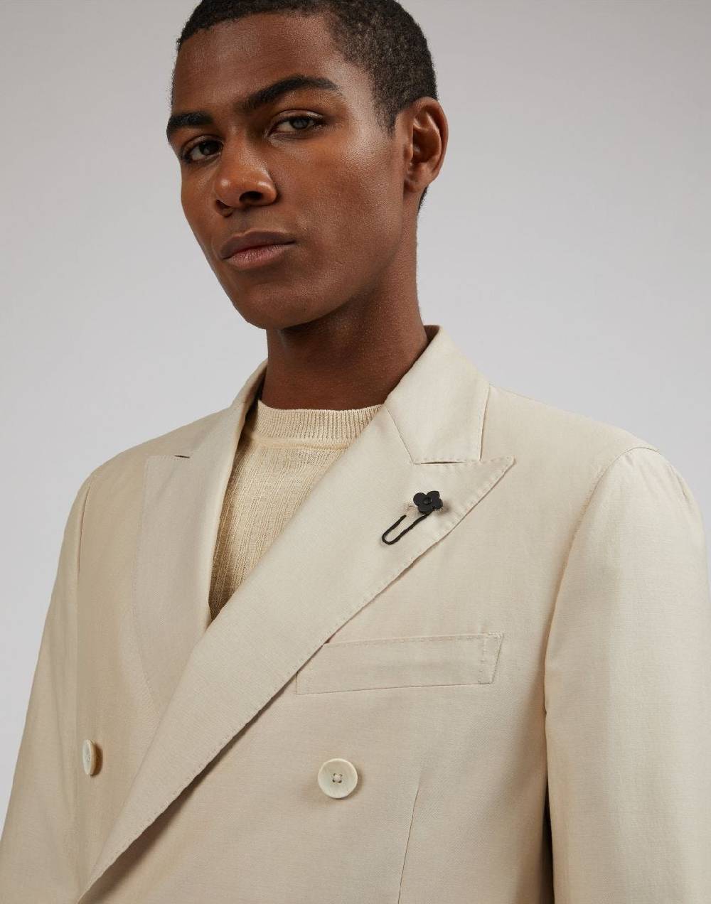 Lardini Abito special line in twill di cotone beige Nuovo