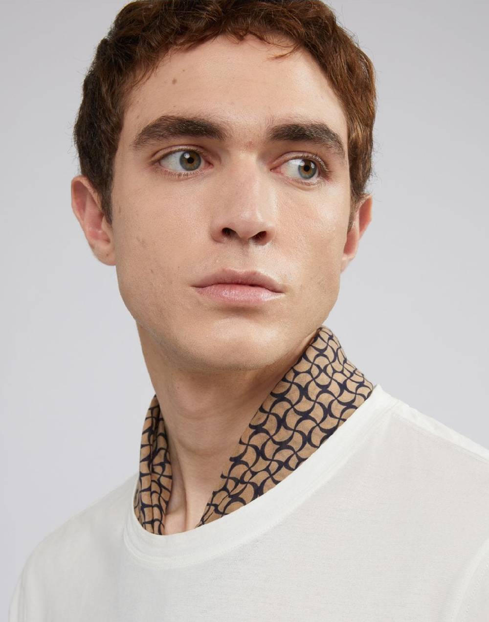 Lardini Foulard in seta con disegno geometrico Pezzi Unici