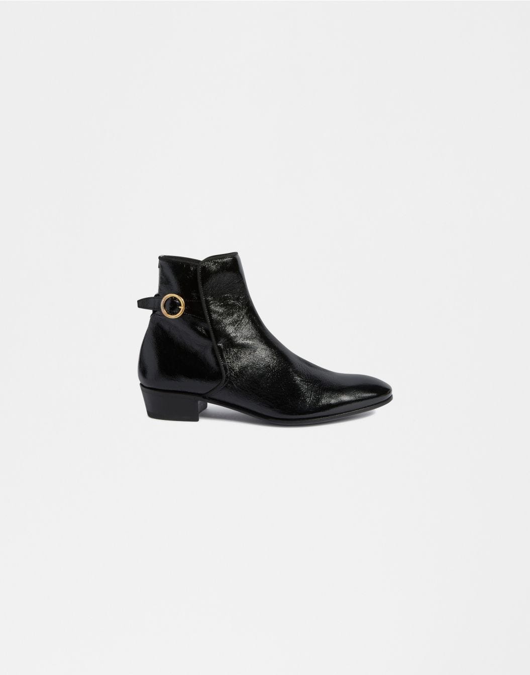 Lardini Stivaletto nero in pelle verniciata naplack Negozi Online