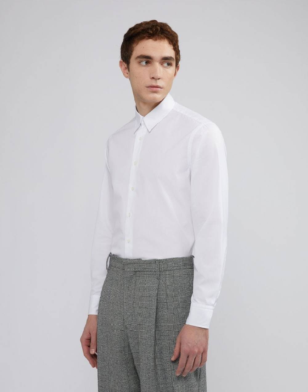 Lardini Camicia bianca in popeline di cotone Promozione Limitata