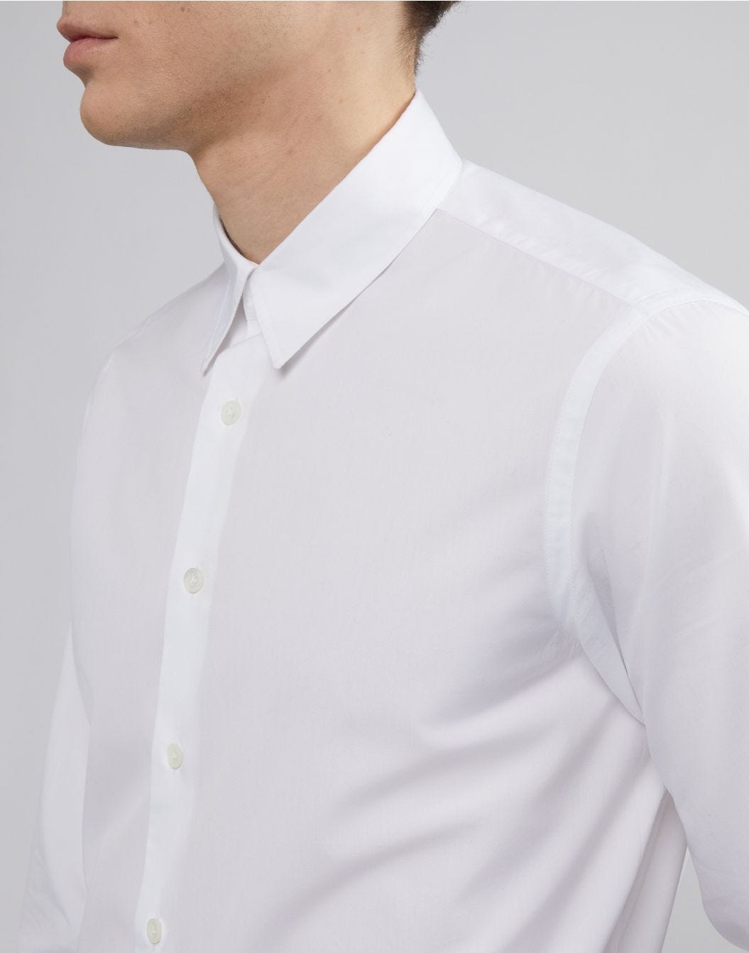 Lardini Camicia bianca in popeline di cotone Promozione Limitata