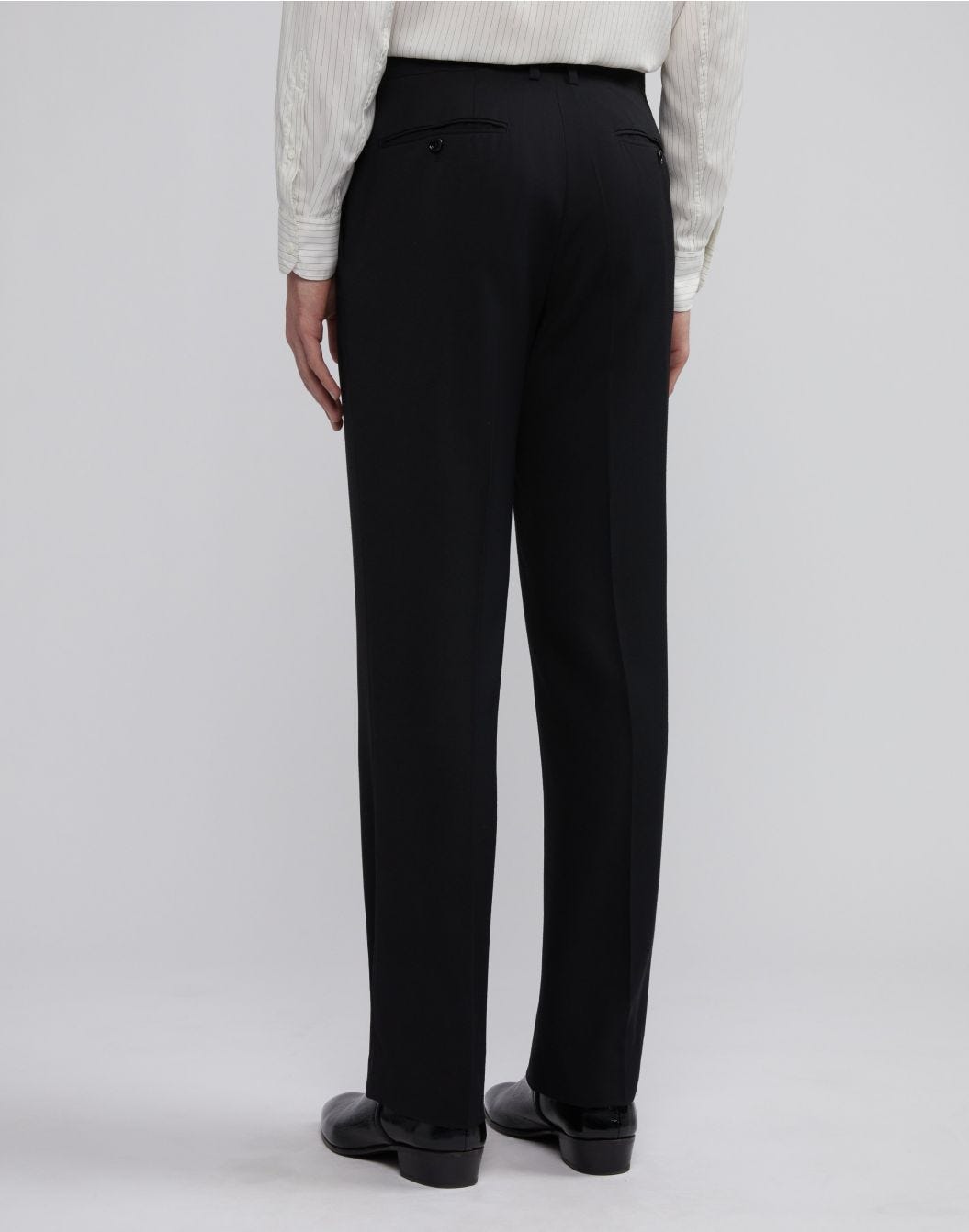 Lardini Pantalone nero attitude in viscosa di lana e seta Fino Al -60%