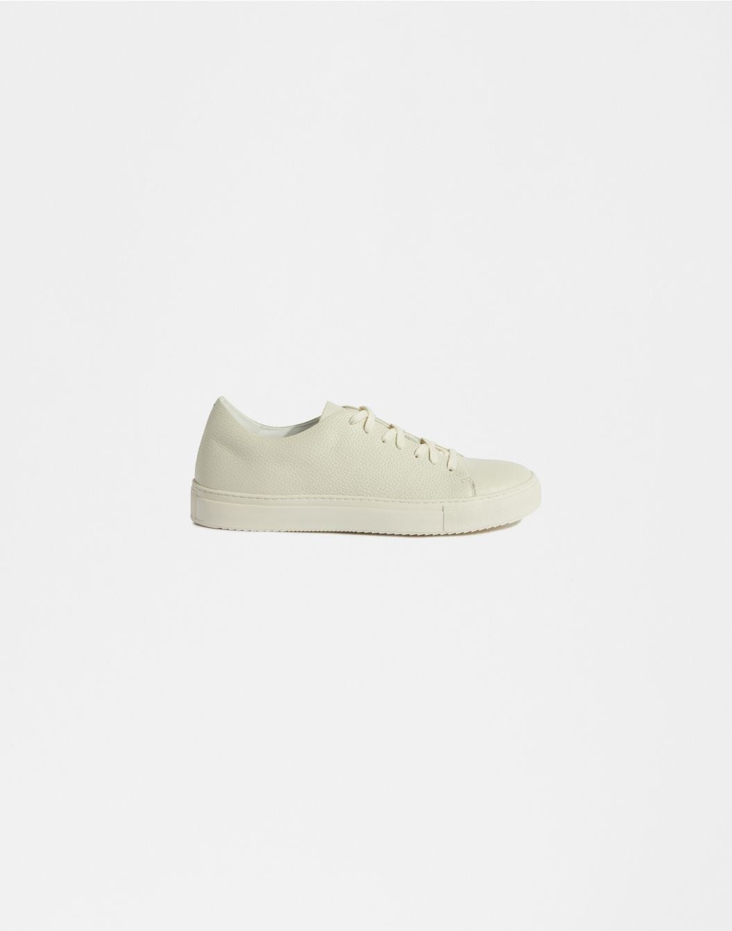 Lardini Sneaker bassa in pelle di vitello panna Vendita Economica