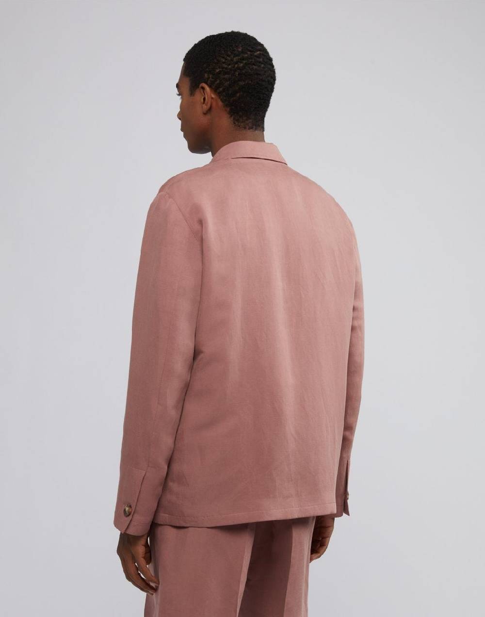 Lardini Giacca camicia rosa in lino e micro tencel 4 tasche I Più Venduti