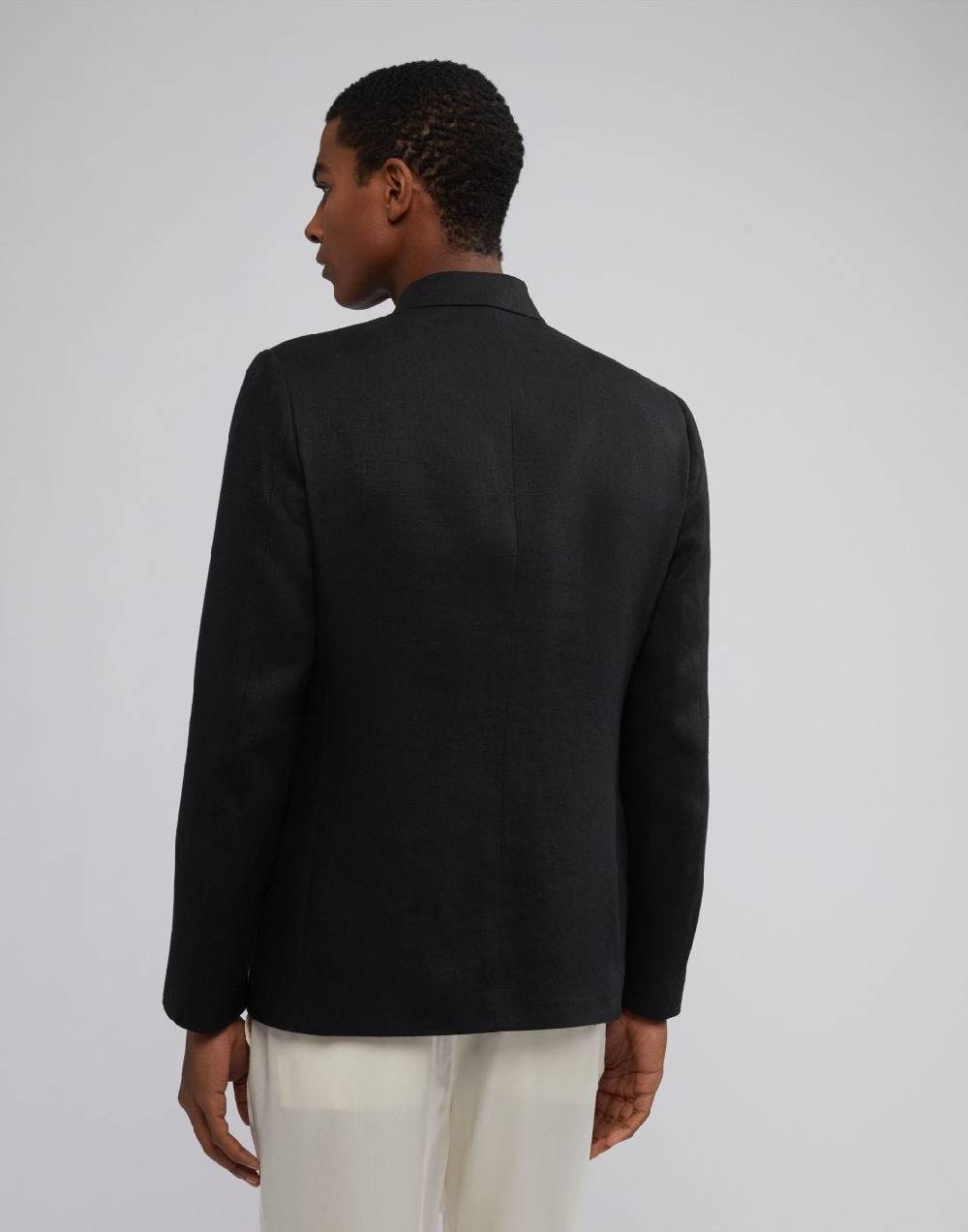 Lardini Blazer doppiopetto attitude nero principe di galles Italy